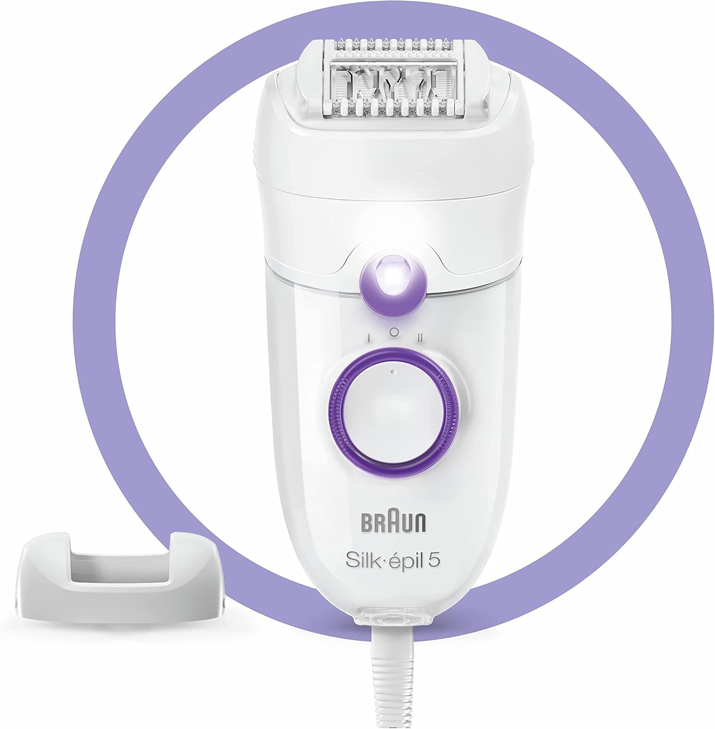 Braun Silk-epil5 Damen Epilierer 5-505 Weiss Lila