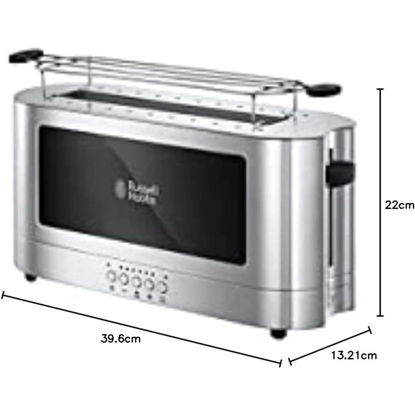 Russell Hobbs Toaster Elegance Glas Edelstahl Langschlitz 2338056