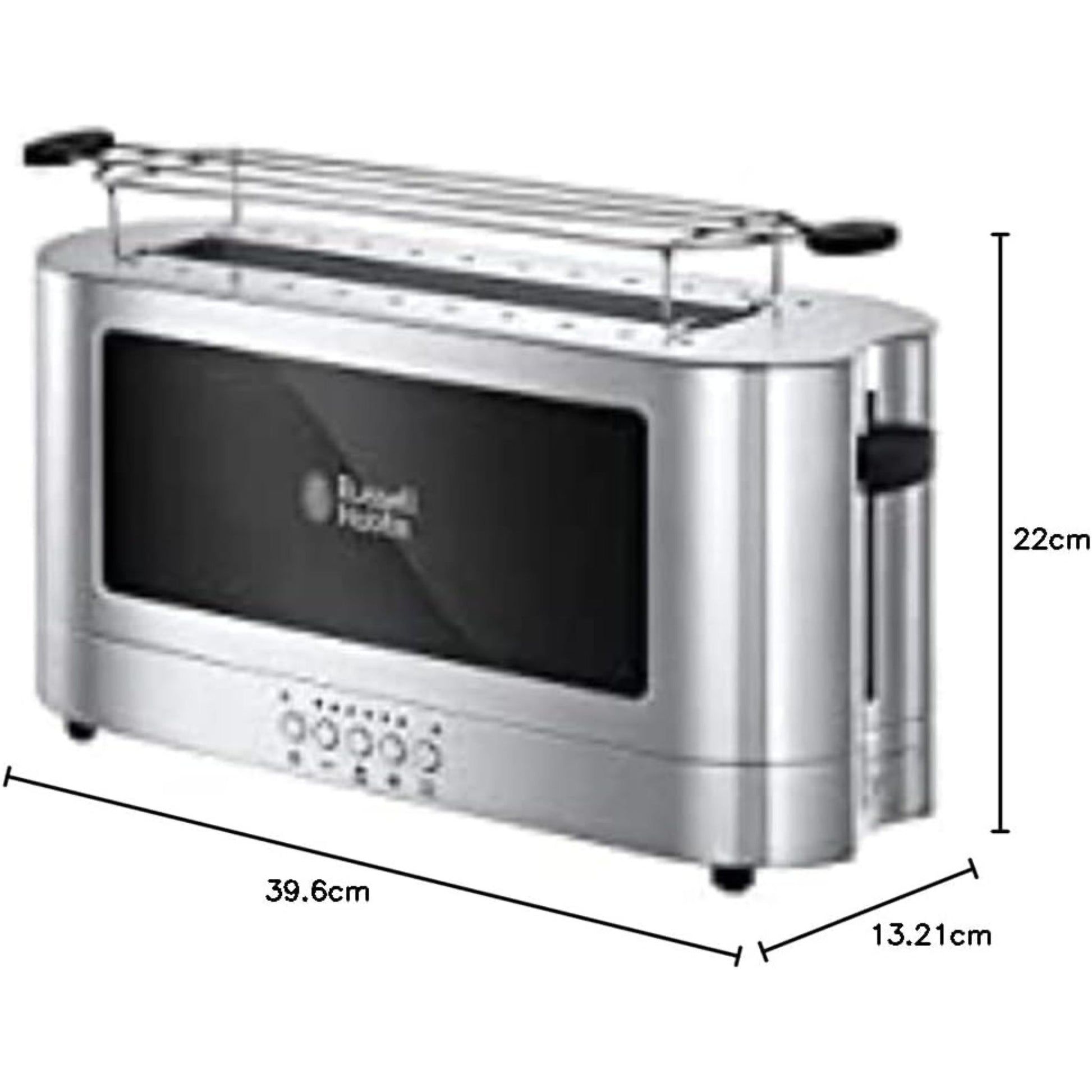 Russell Hobbs Toaster Elegance Glas Edelstahl Langschlitz 2338056
