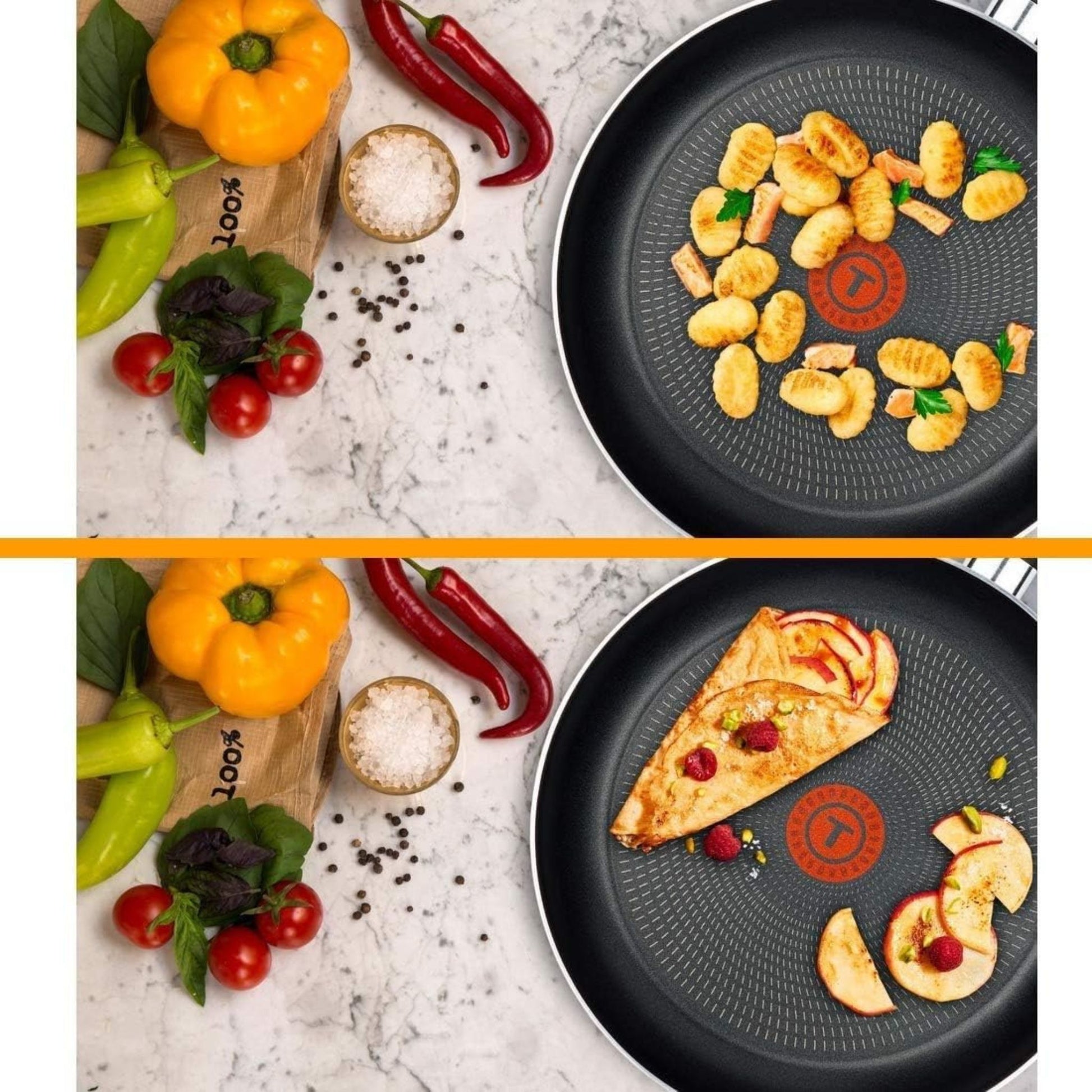 Tefal Simple Cook Pfannenset 2-teilig 24_28cm Pfanne