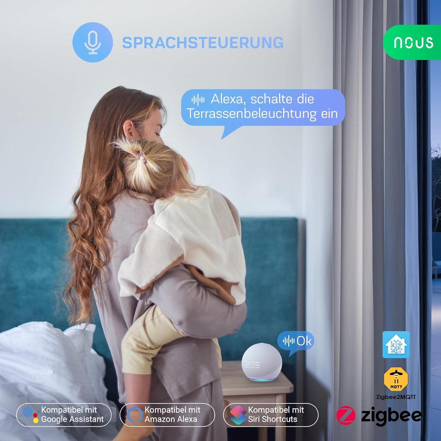 NOUS Zigbee Intelligente Außensteckdose IP44 Smart Home kompatibel - lammertz - tradingLammertz - Tradinglammertz - trading59050728006795905072800679NOUS Zigbee Intelligente Außensteckdose IP44 Smart Home kompatibel