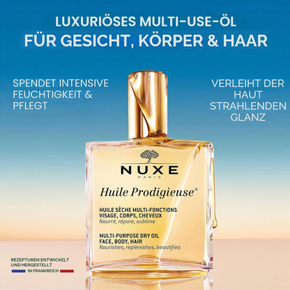 NUXE Huile Prodigieuse Multifunktions-Trockenöl für Gesicht, Körper und Haar 100ml