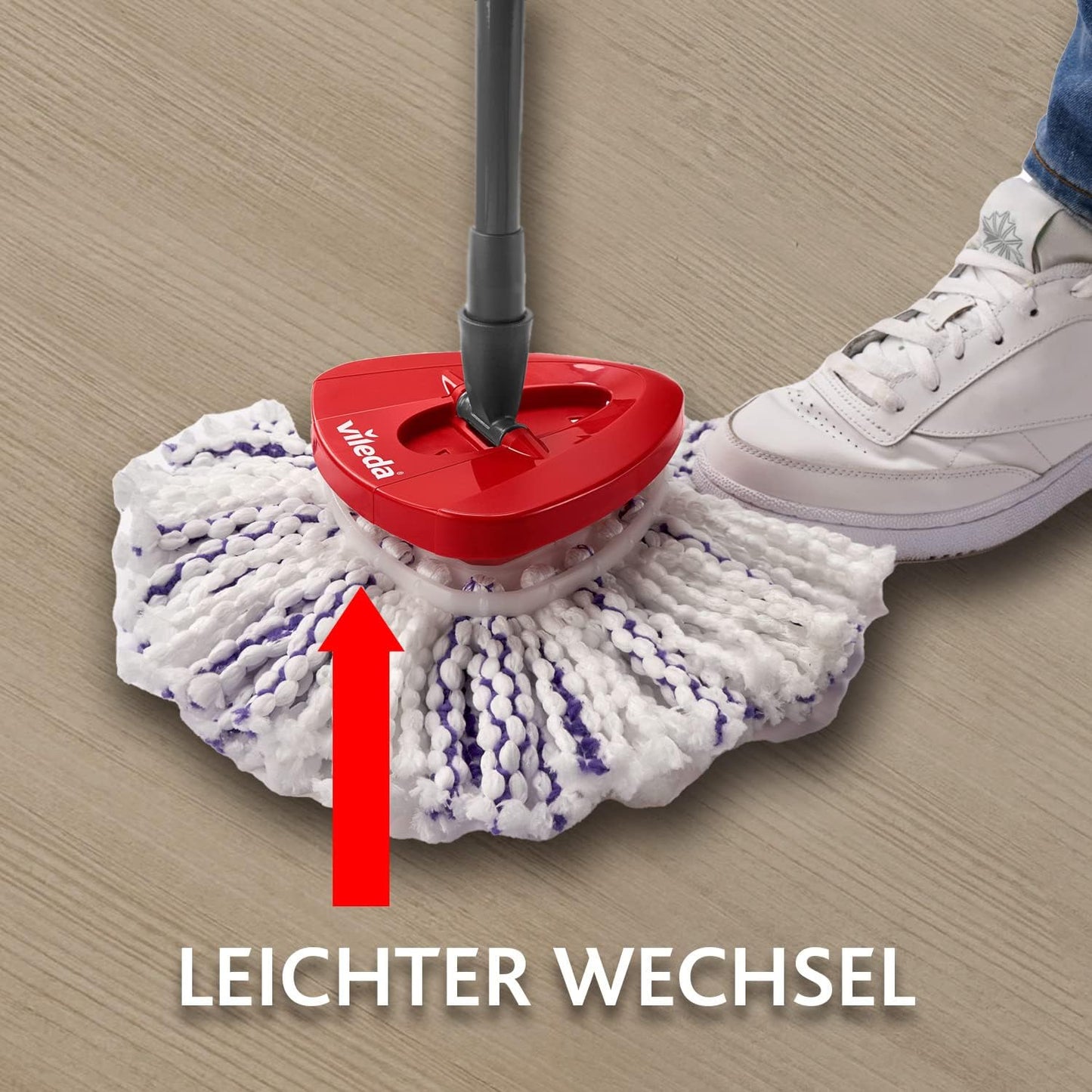 Vileda Turbo 3in1 EasyWring & Clean Wischmopp Ersatzkopf 1er Pack