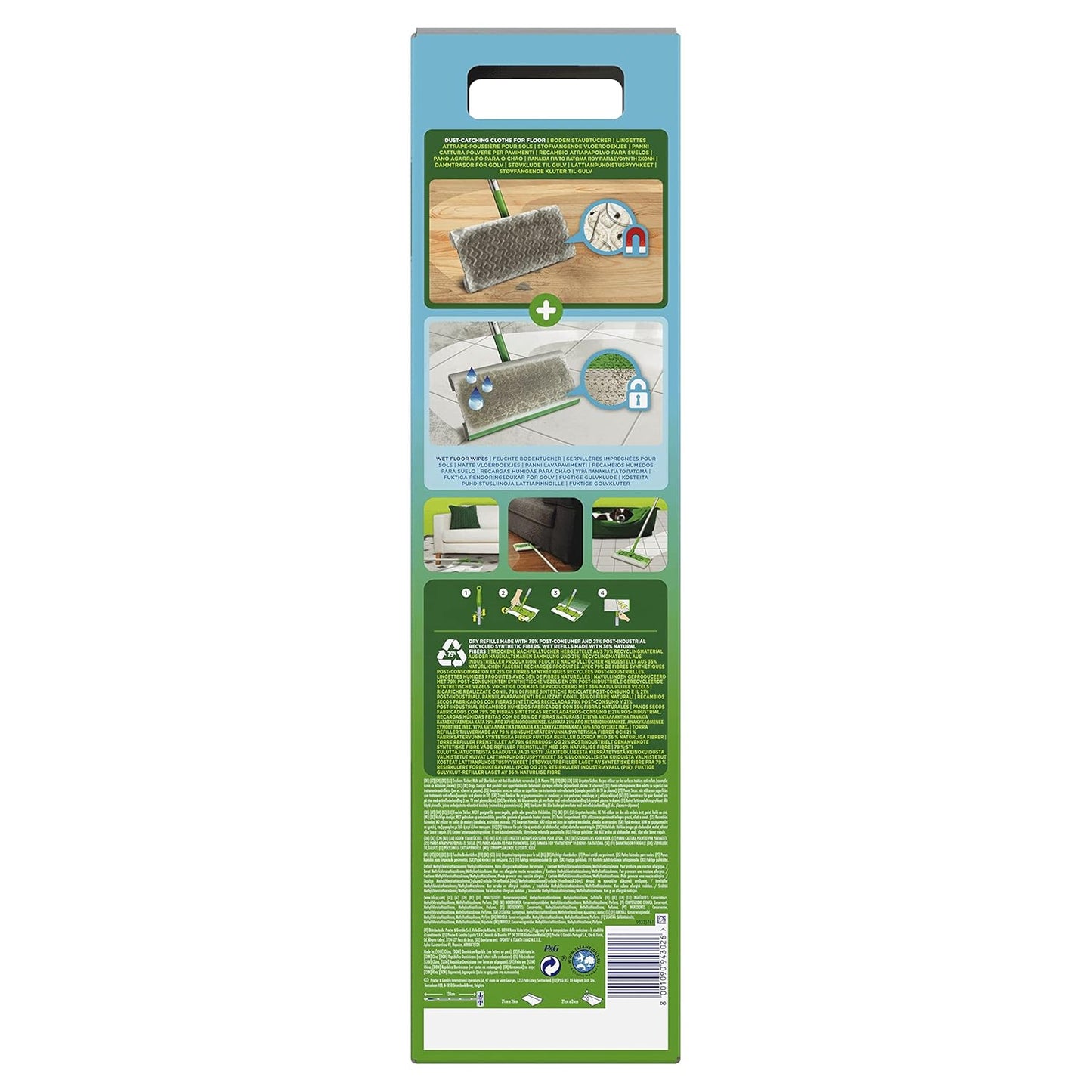 Swiffer Bodenreiniger Starter Kit mit 9+3 Nachfüllungen