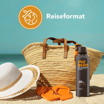 Piz Buin Tan & Protect Bräunungsintensivierendes Sonnenschutz Spray LSF 30 150ml