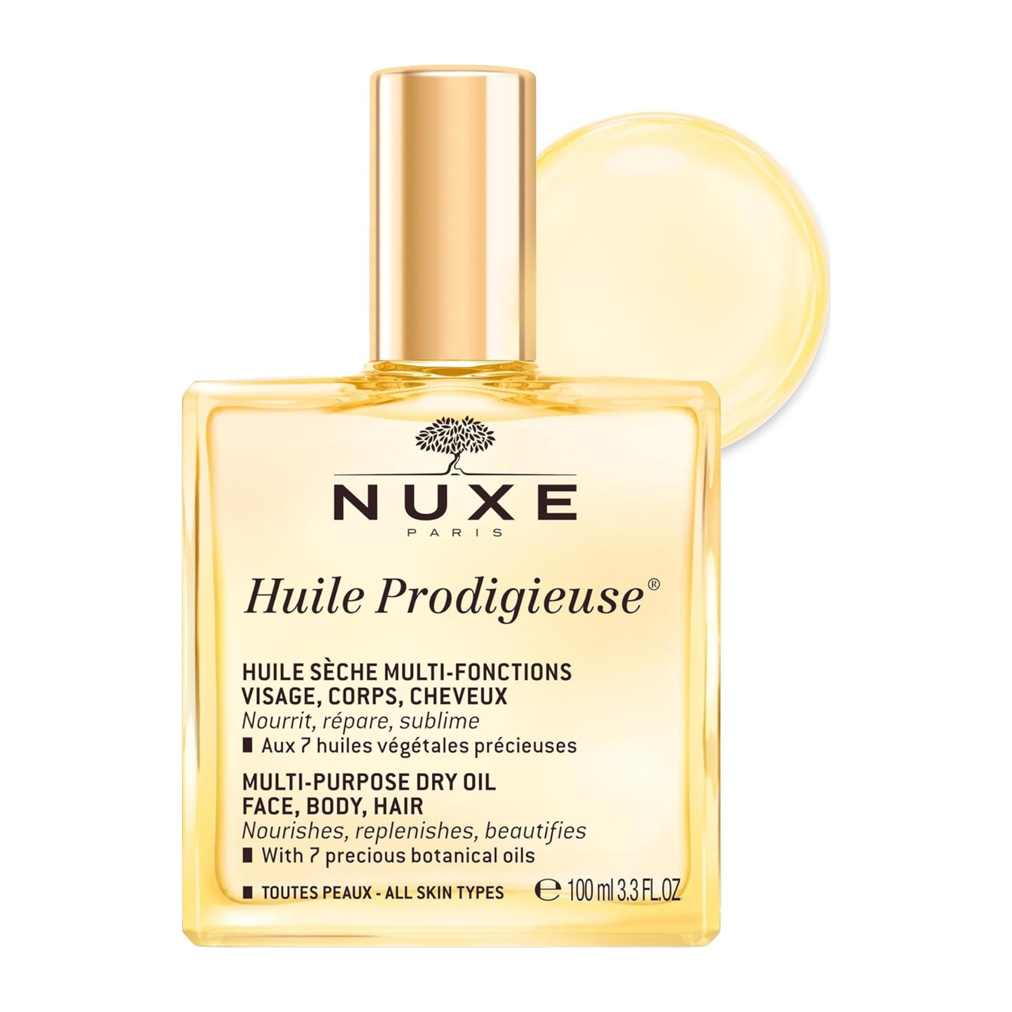 NUXE Huile Prodigieuse Multifunktions-Trockenöl für Gesicht, Körper und Haar 100ml