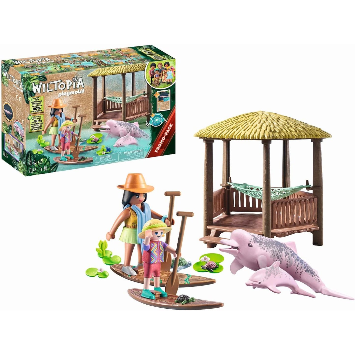 PLAYMOBIL Wiltopia 71143 Paddeltour mit den Flussdelfinen 