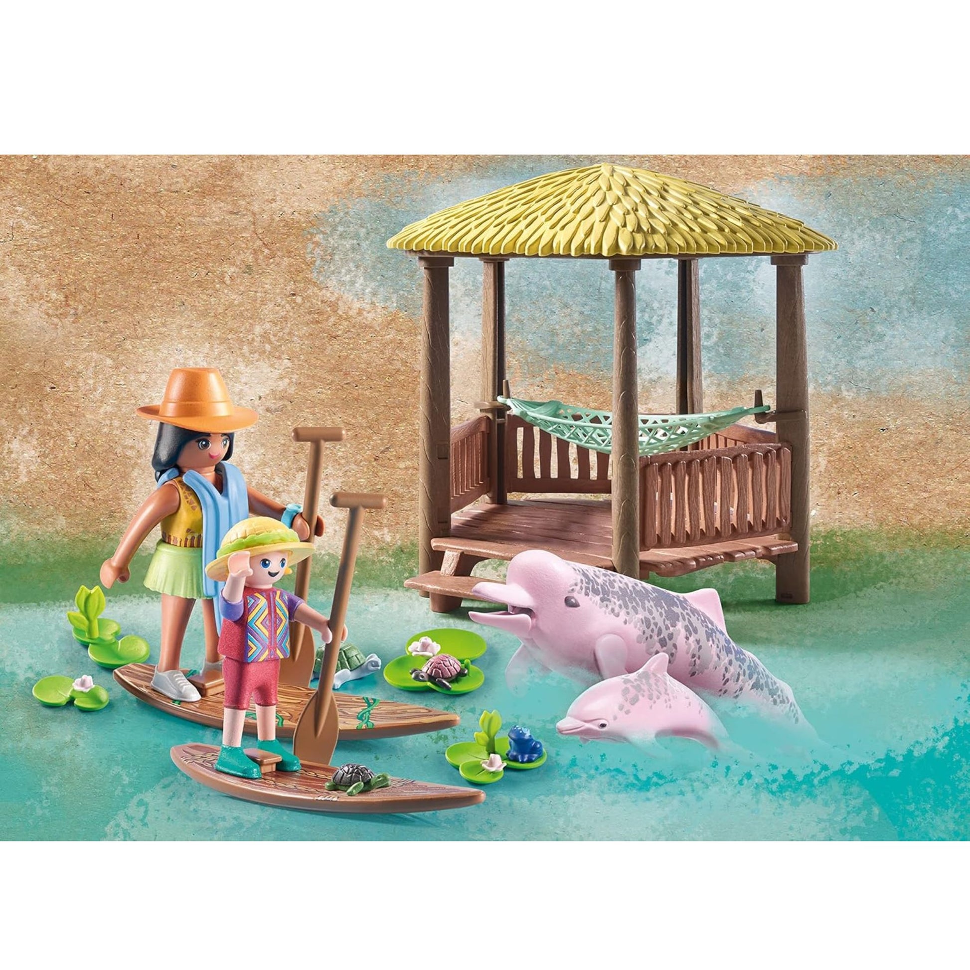 PLAYMOBIL Wiltopia 71143 Paddeltour mit den Flussdelfinen 