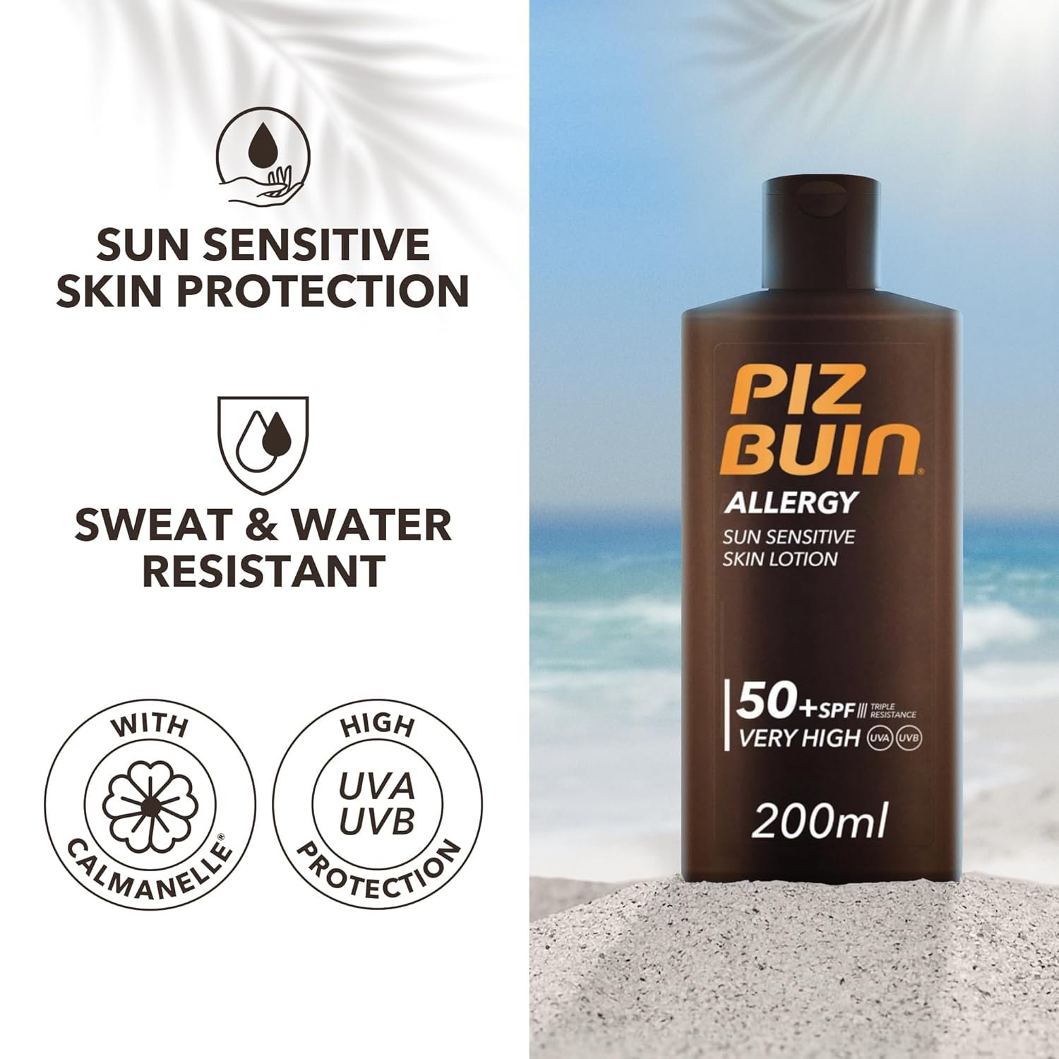 Piz Buin Allergy Sun Sensitive Lotion SPF 50+ 200 ml Sonnencreme