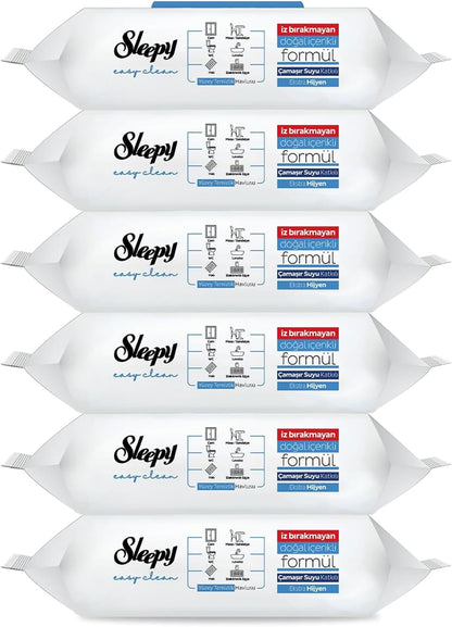 Sleepy EasyClean Oberflächen-Reinigungstücher Blau Sparset 6x100 Stk.