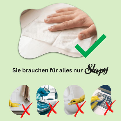 Sleepy EasyClean Oberflächen-Reinigungstücher Grün Sparset 6x100 Stk.