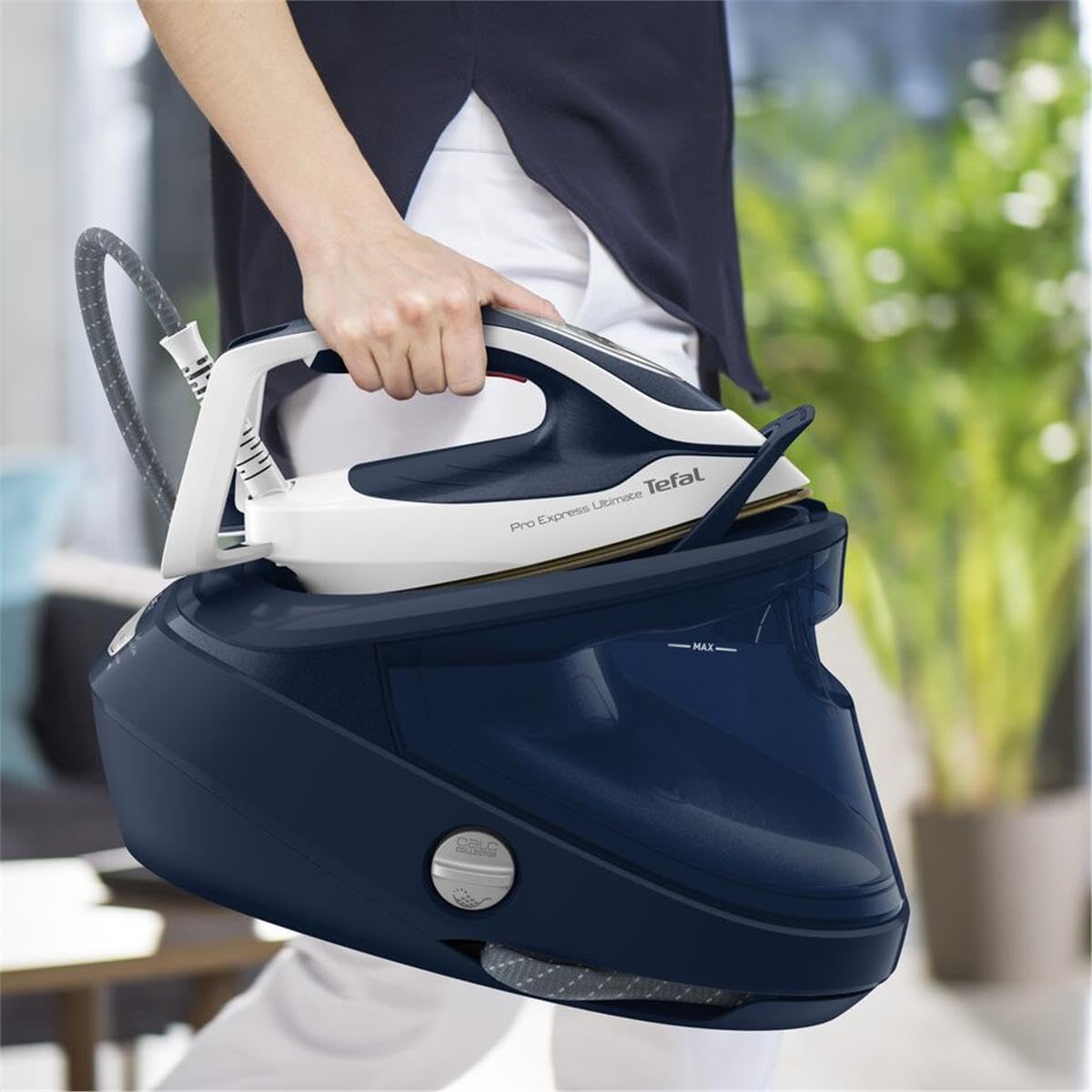 Tefal GV9720 Pro Express Ultimate Dampfbuegelstation Blau Weiss