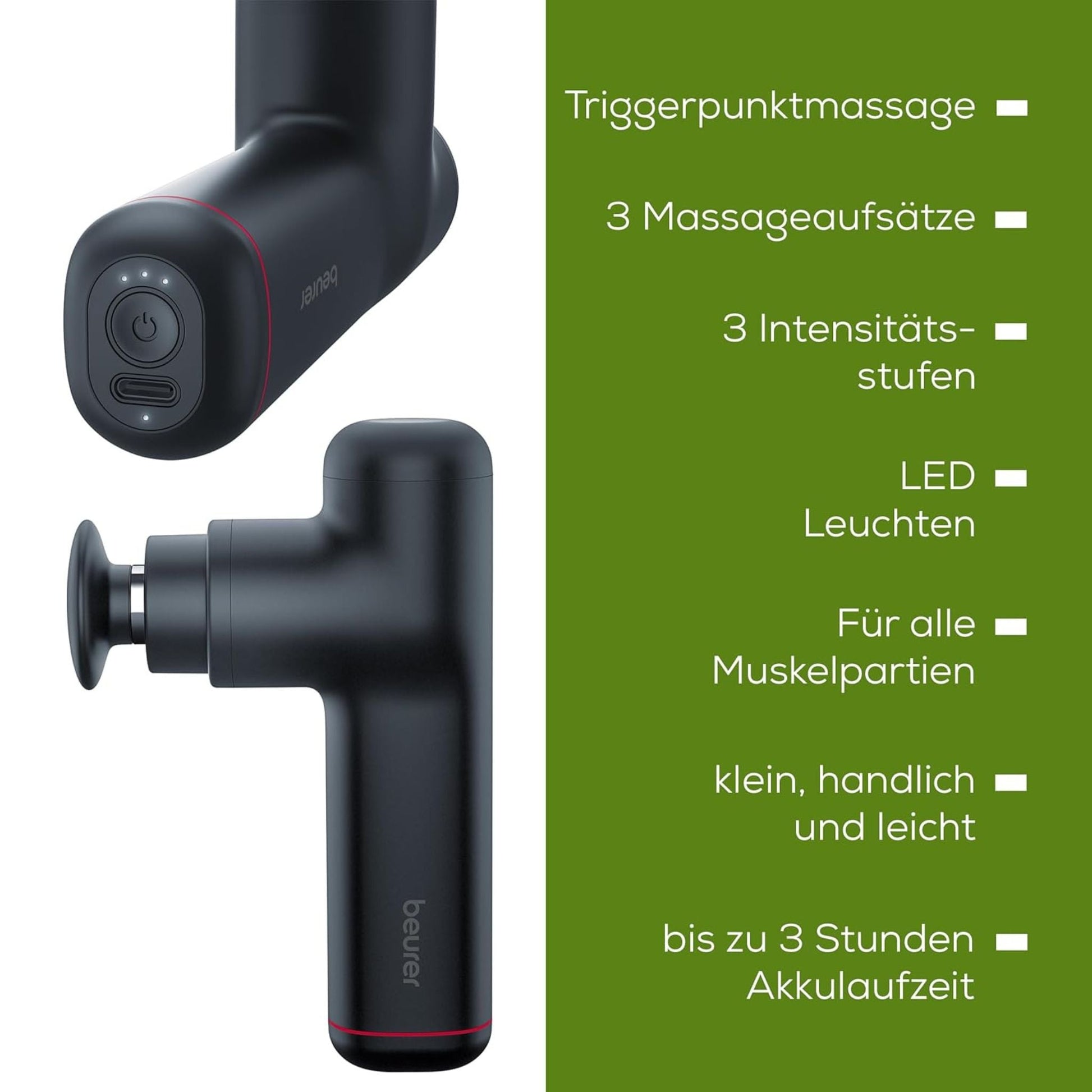Beurer MG 79 Massage Gun Sensitive, kompakte Massagepistole - lammertz - tradingLammertz - Tradinglammertz - trading4211125102180Beurer MG79 Massage Gun Sensitive