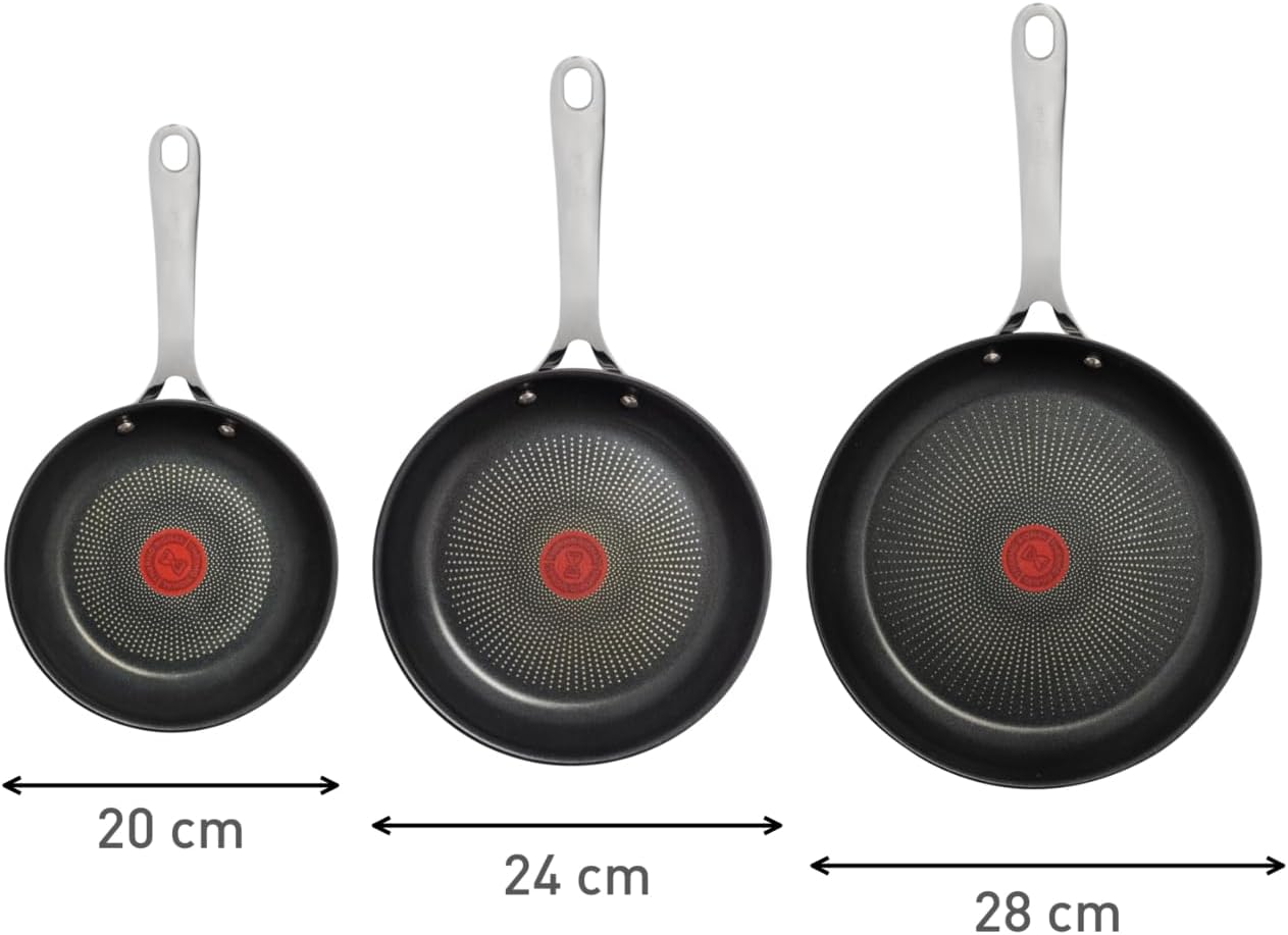 Jamie Oliver by Tefal Cook's Direct On Pfannenset 20/24/28 cm (E304S344) - lammertz - tradingLammertz - Tradinglammertz - trading3168430310919Jamie Oliver by Tefal Cook DirectOn Pfannenset 20 24 28cm