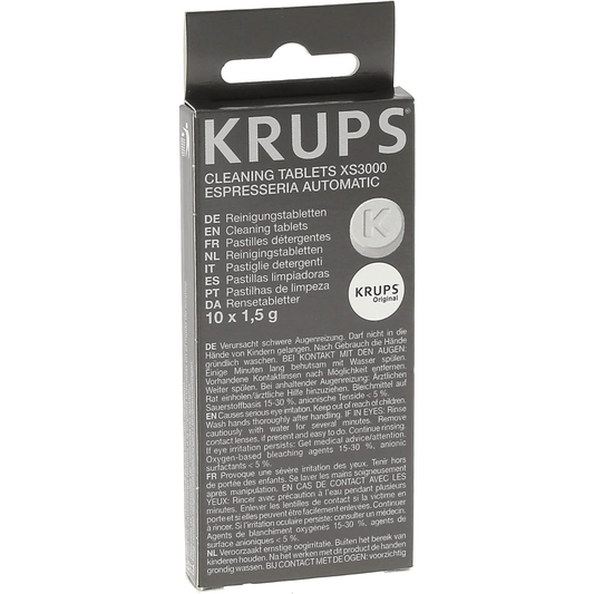 Krups XS3000 Reinigungstabletten 10 Stück für alle Kaffeevollautomaten - lammertz - tradingLammertz - Tradinglammertz - trading00109421229680010942122968Krups XS3000 Reinigungstabletten 10 Stück für alle Kaffeevollautomaten