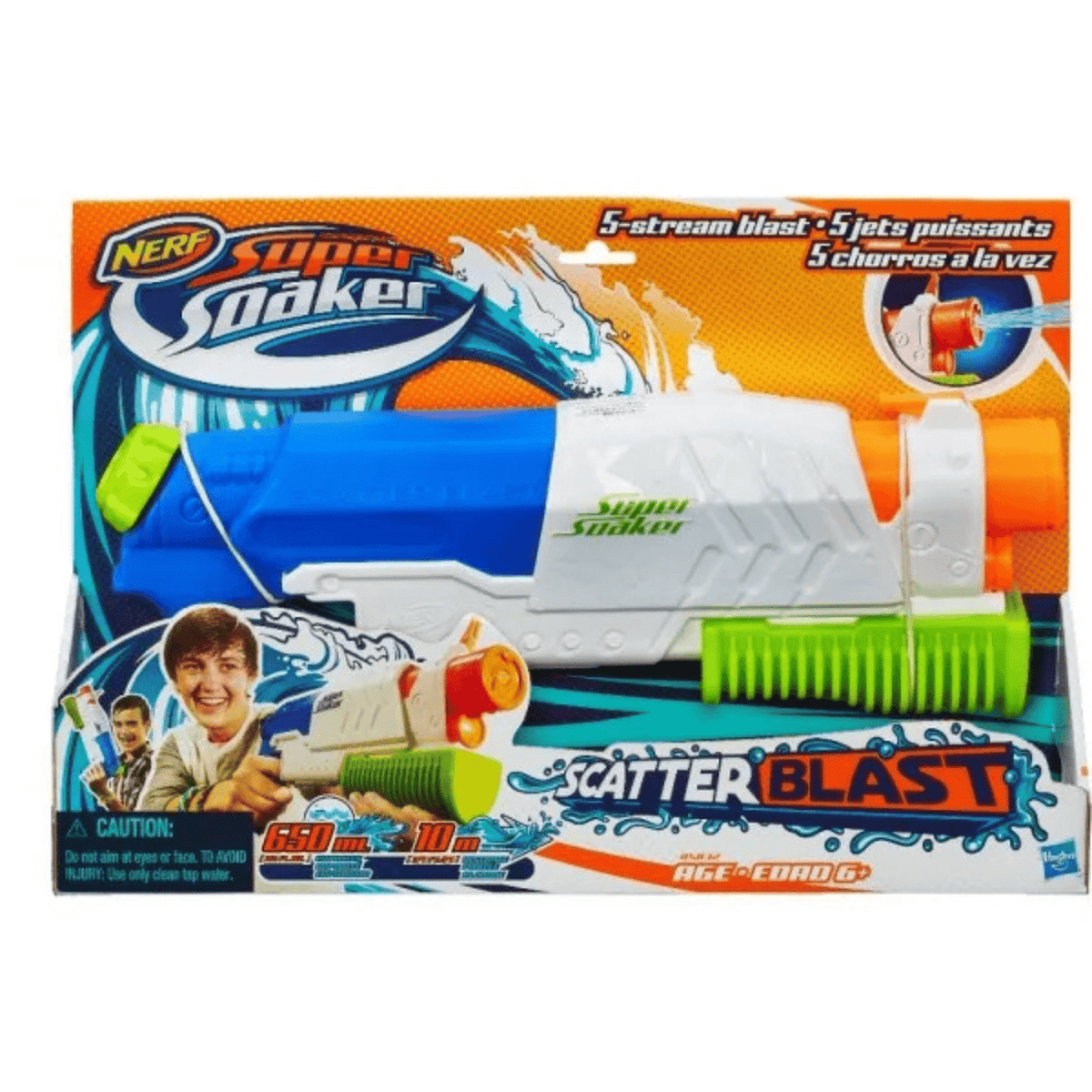 NERF Super Soaker Scatterblast Blaster 0,65 l Wasserpistole – lammertz-trading