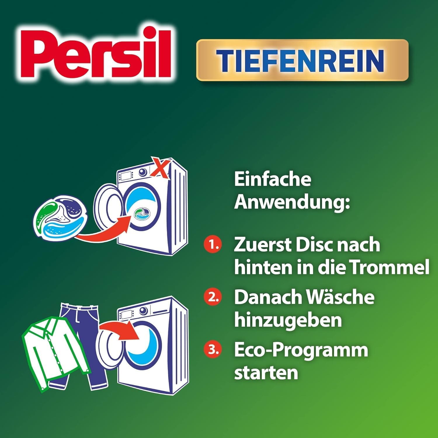 Persil Universal 4in1 DISCS 76 Waschladungen Universal Waschmittel mit Tiefenrein Technologie, Vollwaschmittel für reine Wäsche und hygienische Frische für die Maschine - lammertz - tradingLammertz - Tradinglammertz - trading40152000353144015200035314Persil Universal 4in1 DISCS 76 Waschladungen Universal Waschmittel mit Tiefenrein Technologie Vollwaschmittel für reine Wäsche und hygienische Frische